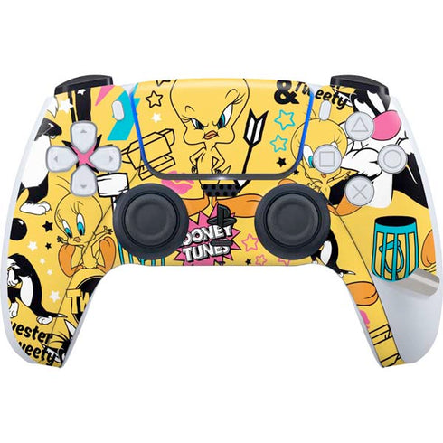 Looney Tunes Tweety and Sylvester Patches PS5 Pro Disk Bundle  Skin